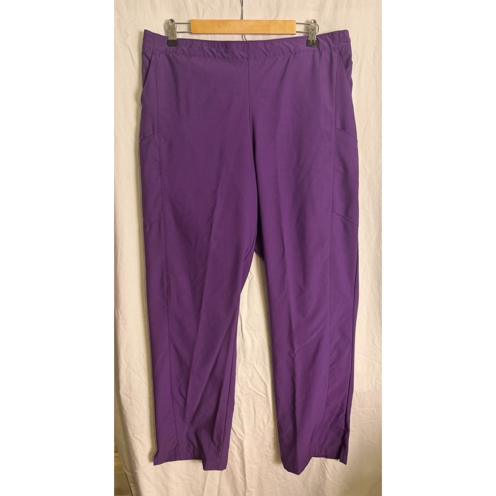 Women's Spread Good Cheer Purple Drawstring Scrub Pants Size 1X